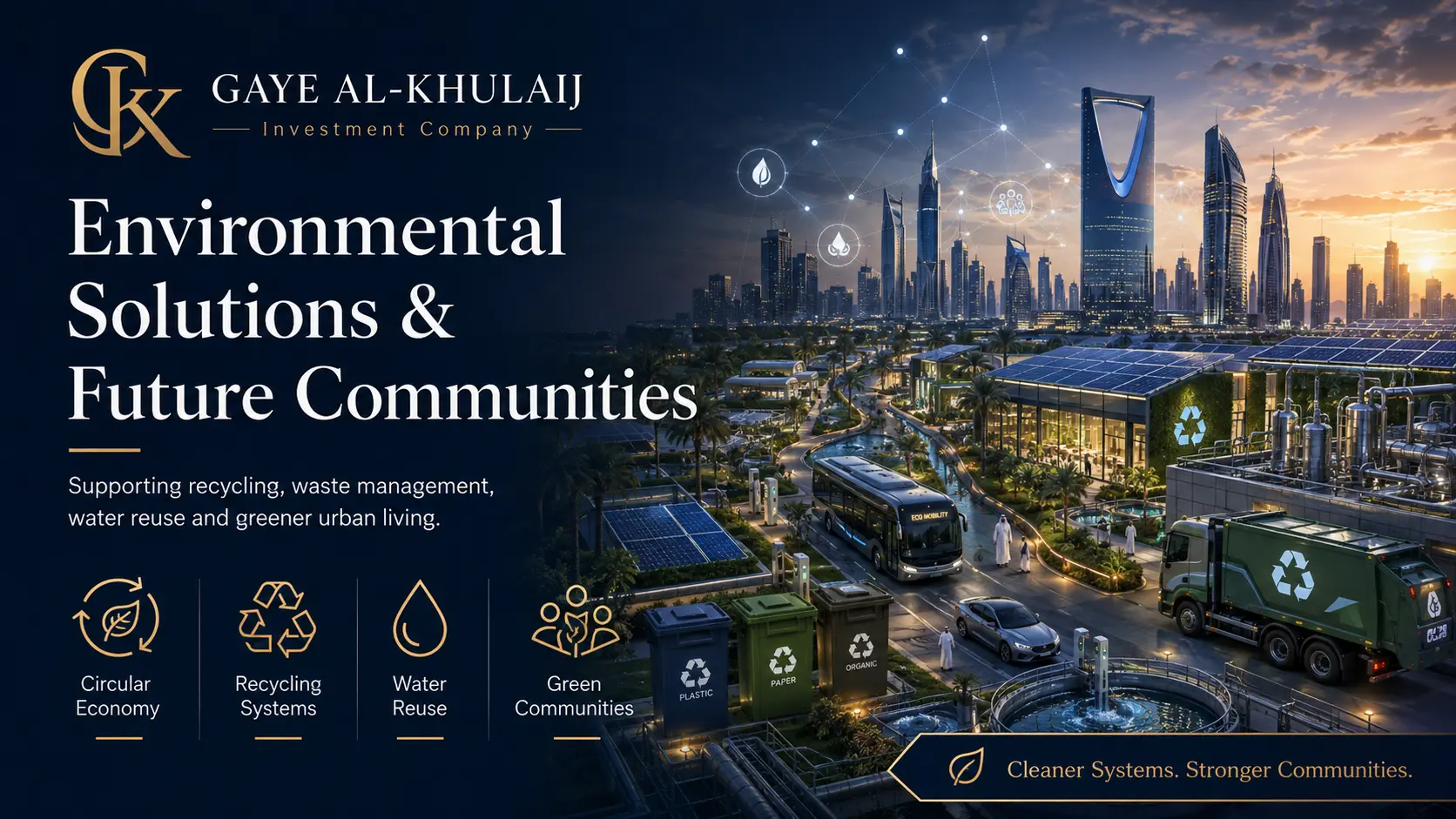 Environmental solutions and future communities: recycling, water reuse and green urban districts